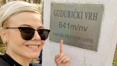 PROFESORKA OSVAJA VRHOVE: Isidora Čalenić (25) obožava planinarenje, a omiljena je među svojim učenicima