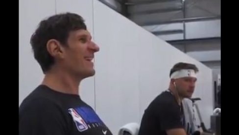 NEKA GA SE NOVAK PLAŠI: Boban Marjanović uzeo rekekt u ruke, reakcija Dončića će vas oduševiti (VIDEO)