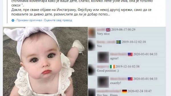 УПОЗОРЕЊЕ: Педофили за ову бебу пишу да је секси, не објављујте слике своје деце