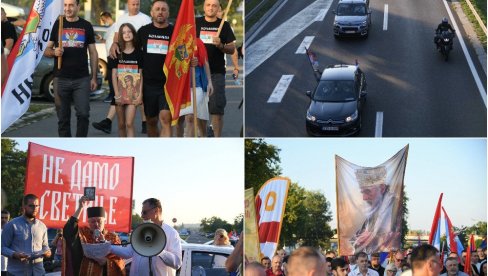 STIŽU BRAĆA IZ SRBIJE: Velika auto-moto litija krenula iz Srbije do granice sa Crnom Gorom (FOTO)