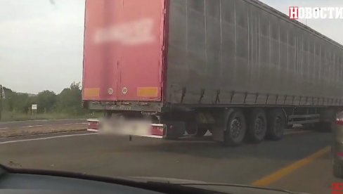 SUDAR KAMIONA I AUTOMOBILA: Velika gužva na Pančevačkom putu (VIDEO)