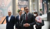 PREDSEDNIK VUČIĆ SA MUHAMEDOM ALABAROM U BEOGRADU NA VODI: Ponosan sam na ovo gradilište, postajemo svetska metropola (VIDEO)