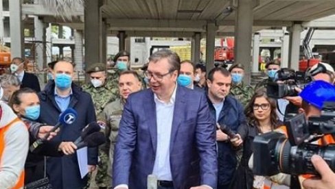 VUČIĆ OBIŠAO RADOVE NA KOVID BOLNICI U BATAJNICI: Čeka nas teška jesen, dočekaćemo je spremni (FOTO/VIDEO)