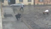 OBJAVLJEN UZNEMIRUJUĆI SNIMAK NAPADA U ZAGREBU: Policajac pokušao da pobegne, Bezuk mu sručio rafal u leđa (VIDEO)