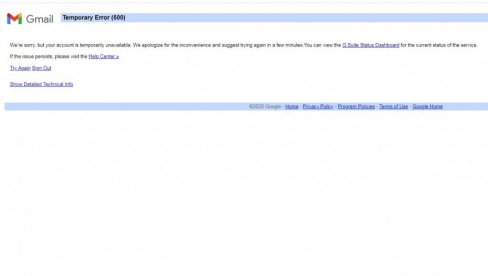 ПАЛИ ЈУТЈУБ И ГМАИЛ: Корисници из Србије и света пријављују проблеме!