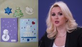 DARIJA NARUČILA POSEBNE ČESTITKE: Ministarstvo će slati praznične pošiljke koju prave deca iz “Plave školjke”