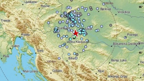 ЈОШ ЈЕДАН ЗЕМЉОТРЕС: Кратак и јак потрес грађане Хрватске поново дигао на ноге