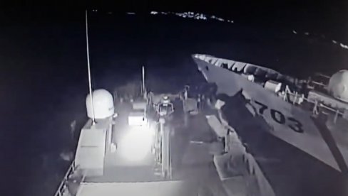 TURSKI RATNI BROD SE ZABIO U GRČKO PLOVILO! Procurio snimak incidenta, Ankara provocira na Mediteranu (VIDEO) TURSKI RATNI BROD SE ZABIO U GRČKO PLOVILO! Procurio snimak incidenta, Ankara provocira na Mediteranu (VIDEO)