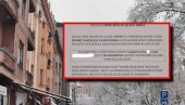 PORUKA O KOJOJ BRUJI CELA SRBIJA: Zalepljena u ulazu zgrade - nije problem korona, već prazne duše... (FOTO)