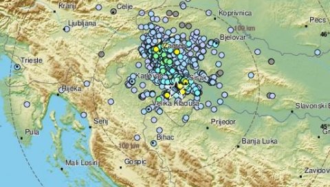 НОВИ ПОТРЕС У ХРВАТСКОЈ: Епицентар код Сиска, подрхтавања осетила и околна места