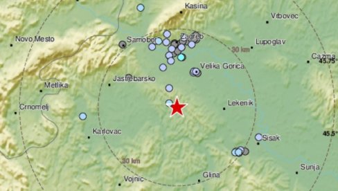 NOVI ZEMLJOTRES U HRVATSKOJ: Epicentar kod Gline, tresao se i Zagreb