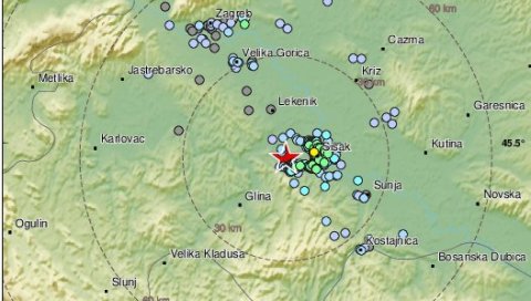 ЈОШ ДВА ЗЕМЉОТРЕСА: Тло у Хрватској се не смирује, ево где се јутрос затресло