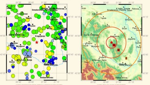 ЗЕМЉОТРЕС ПОГОДИО КРАГУЈЕВАЦ: Затресло се тло у Србији