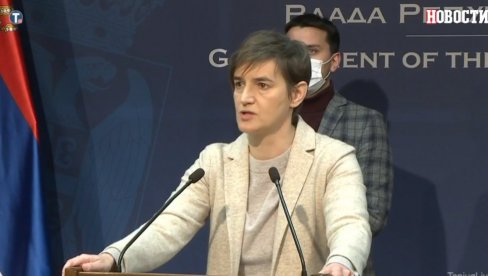 PREMIJERKA BRNABIĆ: Još 46.800 Fajzerovih vakcina stiže u podne