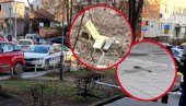 KAPI KRVI NA BETONU, NOŽ U TRAVI: Svi detalji jezivog napada u Kruševcu, čovek se bori za život zbog parking mesta! (FOTO/VIDEO)