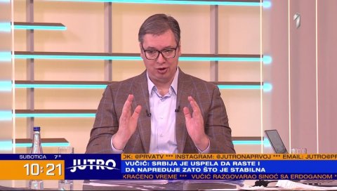 ВУЧИЋ НА ПРВОЈ: У четвртак ћемо шокирати цео свет