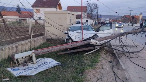 НА АСФАЛТУ САМО ПАТИКЕ И БИЦИКЛ: Фотографије са места несреће у Грачаници - овде је Албанац прегазио српског дечака (ФОТО)