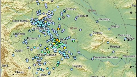 ЗЕМЉОТРЕС ПРОБУДИО НАРОД: Још један потрес код Сиска, осетио се и у Петрињи