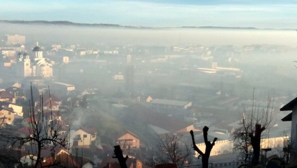 ВАЗДУХ ОПАСАН ПО ЗДРАВЉЕ: Јако аерозагађење протекле недеље у Ваљеву