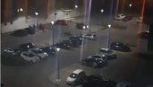 BAHATA VOŽNJA NA PARKINGU U NOVOM SADU: Zaleću se kolima, uleću u krivine (VIDEO)