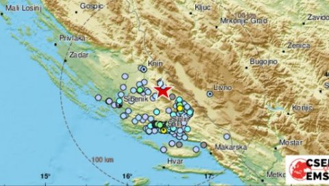 ЈОШ ЈЕДАН ЗЕМЉОТРЕС У ХРВАТСКОЈ: Тресло се у Далмацији, осетио се и у Сплиту