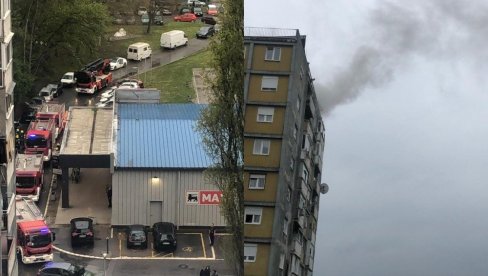 EVAKUIŠU TRUDNICU IZ SOLITERA: Lokalizovan požar na Novom Beogradu - stigla i Hitna (FOTO)