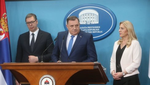 MILORAD DODIK: Srpska nikada nije imala značajniju posetu - Zahvaljujući Vučiću možemo da se pohvalimo odličnom saradnjom i važnim projektima