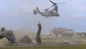 AMERIKANCI UNIŠTILI NA  HELIODROM BOLNICE: Rotor vojne letelice “osprej” svorio vrtlog koji je “odneo” podlogu (VIDEO)