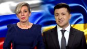 RUSI SU SVUDA, ONI SU OVDE: Zelenski se pogubio na konferenciji, Zaharova bu munjevito odgovorila