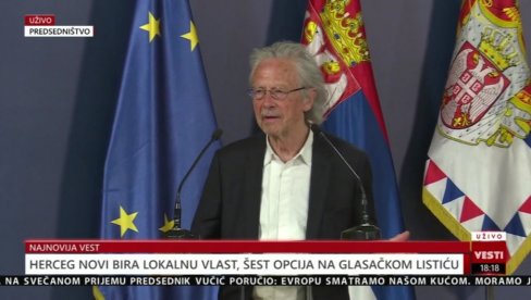 HANDKE EMOTIVNO: Kad pomislim na Srbiju, uvek se setim ikone Belog Anđela  i bude mi drago u srcu