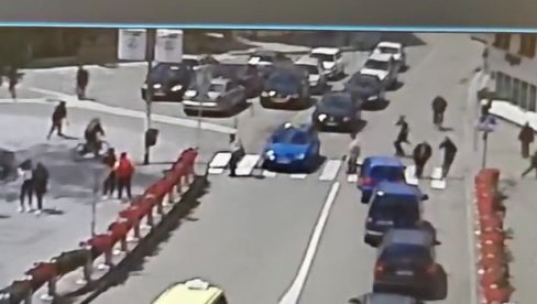 SNIMAK PUCNJAVE U NOVOM PAZARU: Policija traga za učesnicima žestokog obračuna (VIDEO)