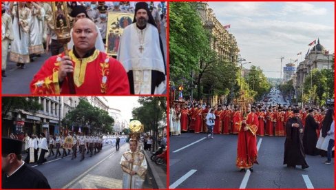 ПАТРИЈАРХ СЕ ЗАХВАЛИО СРПСКОМ НАРОДУ: Величанствена литија  један од најдостојанственијих скупова икада у историји престонице