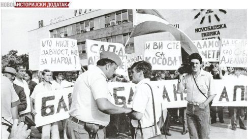 ISTORIJSKI DODATAK - VARLJIVO LETO 1988. GODINE: Novi talas protesta srpskog pokreta sa Kosova i Metohije po Srbiji i Crnoj Gori