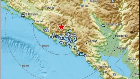 ZEMLJOTRES U REPUBLICI SRPSKOJ: Osetio se i u Crnoj Gori