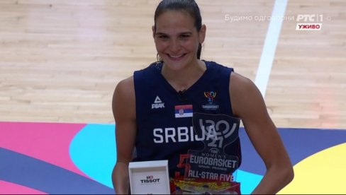 NOVA RADOST ZA NAŠE ZLATNE KOŠARKAŠICE: Sonja Vasić je najbolja - MVP nagrada za sjajnu Srpkinju!