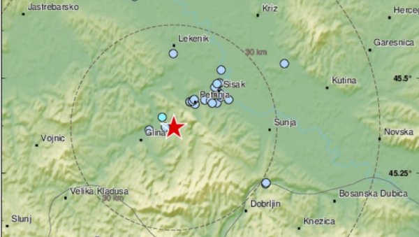 ЈОШ ЈЕДАН ЗЕМЉОТРЕС КОД ПЕТРИЊЕ: Чули су се језиви звуци, грмљавина и тутњава