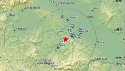 NOVI ZEMLJOTRES U HRVATSKOJ: Banija se ponovo tresla