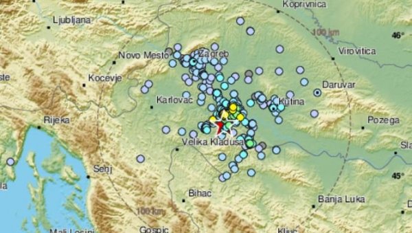 ЗЕМЉОТРЕС ПОГОДИО ХРВАТСКУ: Опет се тресла разрушена Банија, становништво уплашено (ФОТО)