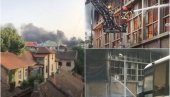 PRVE SLIKE POŽARA U LUCI BEOGRAD: Puca staklo i čuju se detonacije - magacinu ne može da se priđe (FOTO/VIDEO)