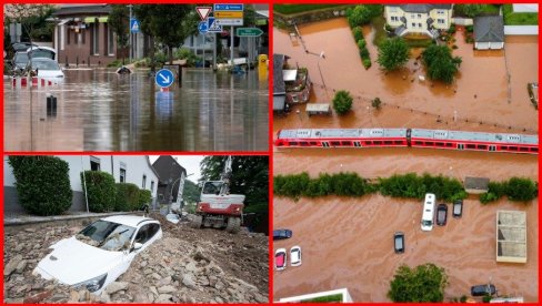 DRAMATIČNA SITUACIJA U NEMAČKOJ: Broj žrtava prešao 60, sela sravnjena sa zemljom, pljačkaši upadaju u prodavnice (FOTO/VIDEO)