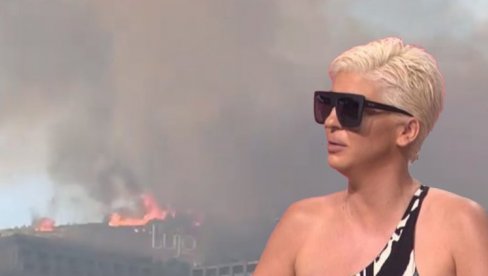 JELENA KARLEUŠA - BEG U ŽIVOT: Užas na pevačicinom letovanju, objavljen snimak evakuacije (VIDEO)