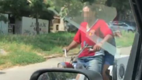 NOVI LUDI SNIMAK SA BEOGRADSKIH ULICA: Čuo zvuk motora, kada je pogledao kroz prozor nije mogao da veruje (VIDEO)