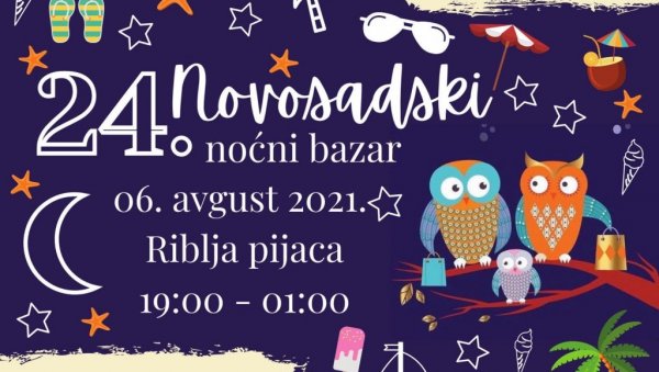 РАЗНОВРСНА ПОНУДА ИЗЛАГАЧА: Ноћни базар на Рибљој пијаци у Новом Саду