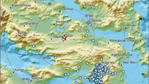 ZEMLJOTRES POGODIO GRČKU: Epicentar četiri kilometra od Tebe ZEMLJOTRES POGODIO GRČKU: Epicentar četiri kilometra od Tebe