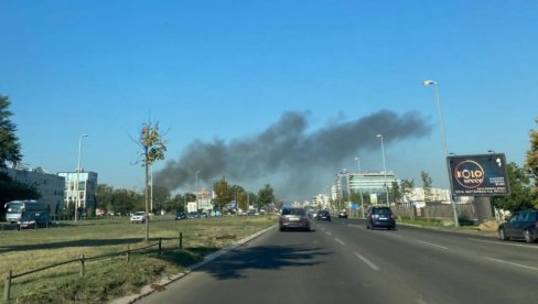 ПОЖАР НА НОВОМ БЕОГРАДУ: Горе две бараке у Агостина Нета - ватрогасци хитно изашли на терен