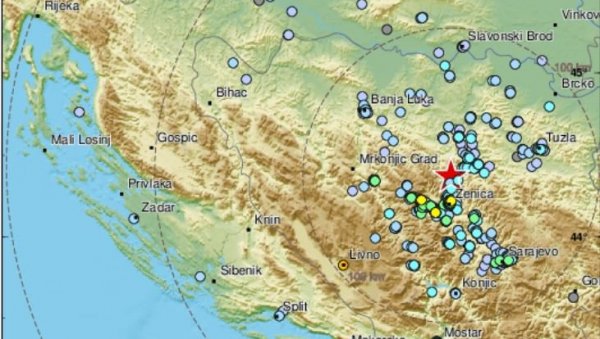 СНАЖАН ЗЕМЉОТРЕС ПОГОДИО БиХ: Тресло се тло у близини Зенице
