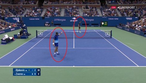 PUBLIKA JE BILA U NEVERICI NAKON OVOG POENA: Novak se izvinio, Zverev samo okrenuo leđa (VIDEO)