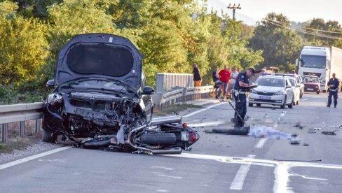 TEŠKA NESREĆA KOD ZAJEČARA! U sudaru motora, automobila i kamiona poginula jedna osoba