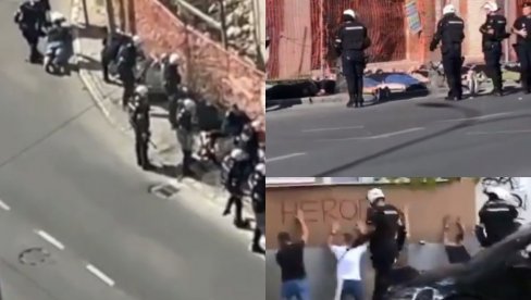 POJAVILI SE SNIMCI UHAPŠENIH HULIGANA: Izgrednici oboreni na pod sa lisicama na rukama (VIDEO)