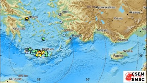 GRČKA SE TRESE OD JUTROS: Tri zemljotresa za 20 minuta, najjači magnitude 5,8 stepeni